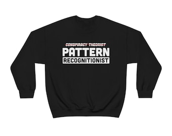 Teórico de la conspiración reconocedor de patrones Sudadera Heavy Blend Crew