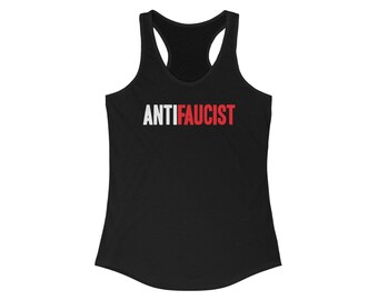AntiFaucista Fauci Tony Anthony Tanque Racerback Ideal para Mujeres