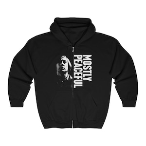 Mostly Peaceful No Country for Old Men Anton Chigurh Unisex Heavy Blend™ Full Zip Hooded Sweatshirt