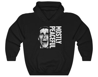 En su mayoría pacífica american psycho christian bale Patrick Bateman Unisex Heavy Blend™ Hooded Sweatshirt