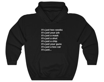Es solo una máscara, tu trabajo, un disparo, tus armas, un boxcar Unisex Heavy Blend™ Hooded Sweatshirt