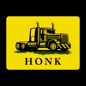 Honk Gadsden Trucker Flag Vinyl Die-Cut Sticker 4 x 5.5 in Support Truckers sticker, Freedom Truckers Gadsden Canadian Protest freedom