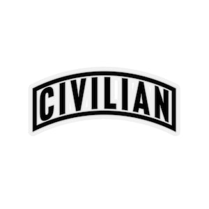Civilian Badge Crest Kiss-Cut Stickers
