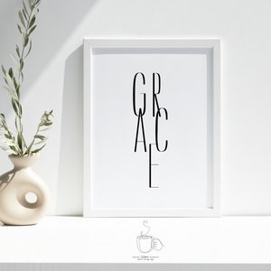 Grace, Printable Wall Art | Christian Wall Art | Inspirational Quotes | Christian Posters