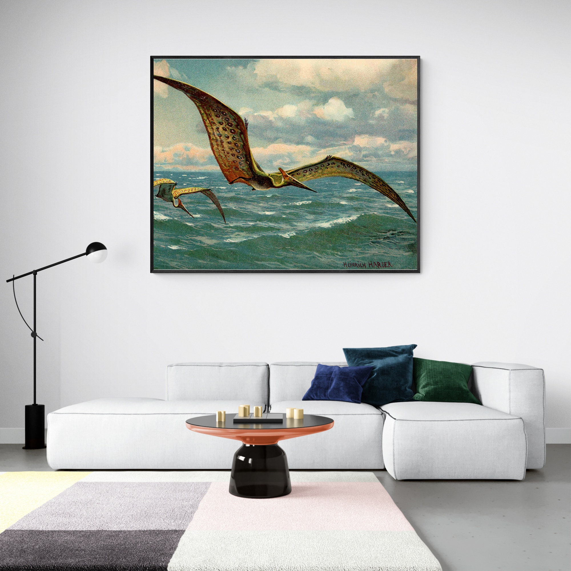 Jacob Hoefnagel - Orpheus Charming the Animals, Mythological, Animals Painting Canvas Wall Art Home Decor Prints, Orpheus and Animals