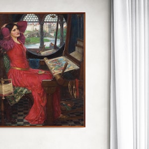 I am half sick of shadows,&quot; said the Lady of Shalott by John William Waterhouse, English Painting Archival Giclée Fine Art Print
