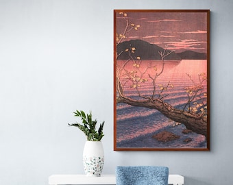 川瀬巴水清水堂の版画、日本の桜の花を描いた木版画 - Etsy 日本
