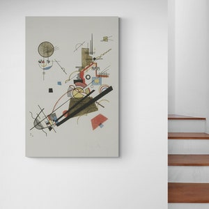 Yellow-Red-Blue (Jaune-rouge-bleu) By Wassily Kandinsky Famous Art Reproduction Canvas Print, Abstractionism Canvas Wall Art