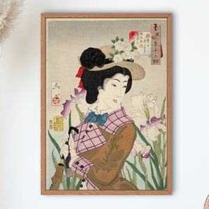 Ukiyo-e Prints Ukiyo e Beatutiful Women Series by Tsukioka Yoshitoshi Japan Poster Woodblock Japan prints, ukiyo e prints