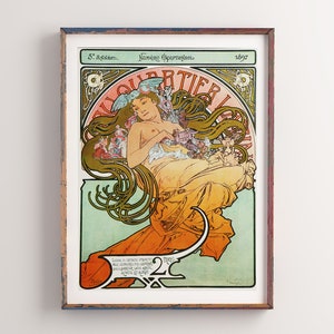 Alphonse Mucha Art Nouveau Print - Alphonse Mucha Print Art Nouveau Poster, Vintage Poster, Alphonse Prints, Mucha Poster