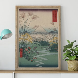 Ukiyo-e Print by Utagawa Hiroshige (Ando)- from Fuji 36 Views Japan Poster Woodblock Japan prints, ukiyo e prints, ukiyo e prints, ukiyo e