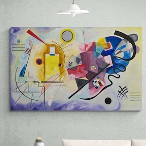 Yellow-Red-Blue (Jaune-rouge-bleu) By Wassily Kandinsky Famous Art Reproduction Canvas Print, Abstractionism Canvas Wall Art