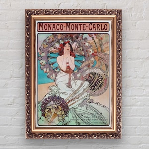Alphonse Mucha Art Nouveau Print by Alphonse Mucha Print Art Nouveau Poster, Alphonse Prints, Mucha Poster