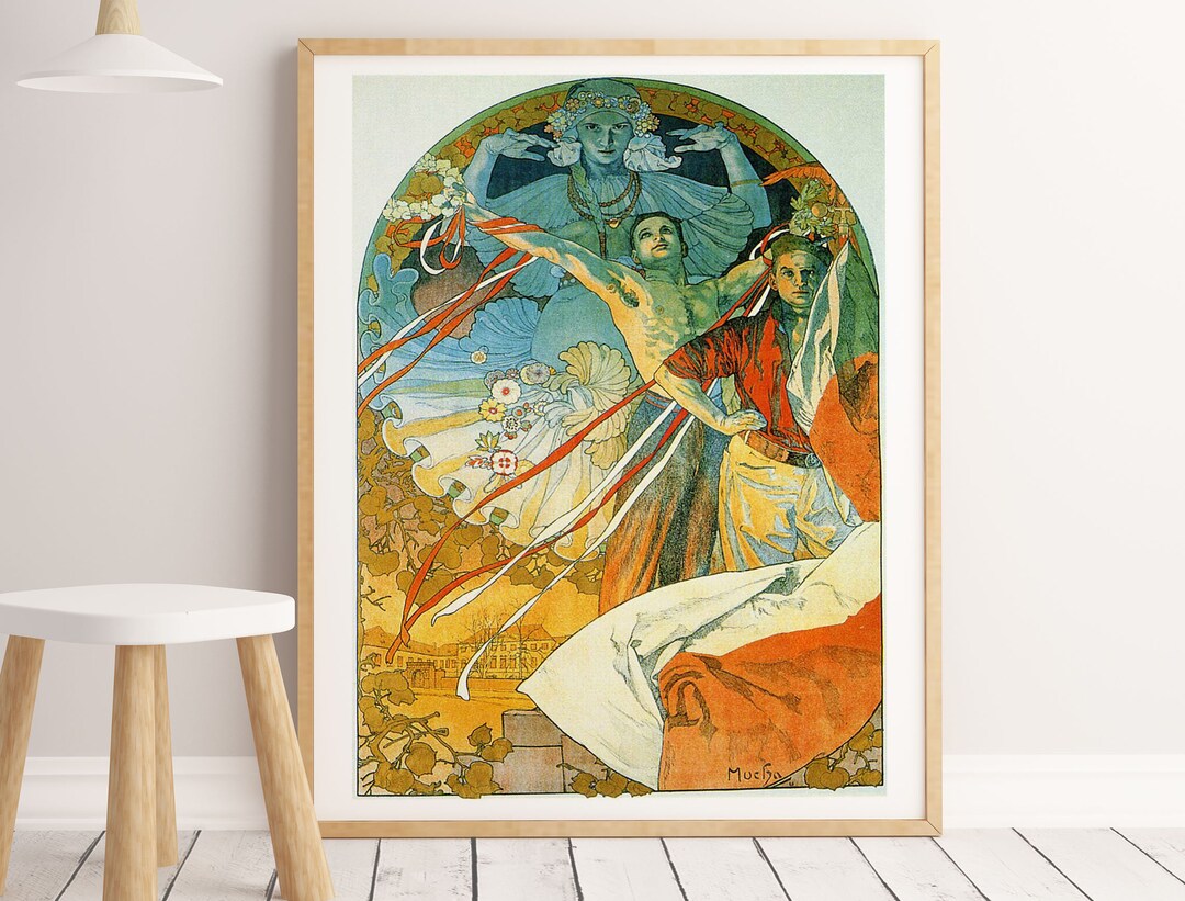 アルフォンス ミュシャ アール ヌーボー プリント - アルフォンス