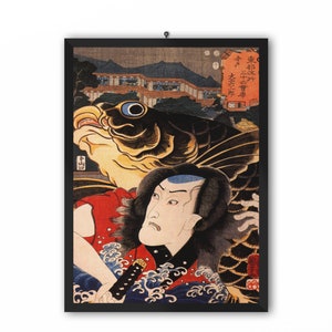 Ukiyoe by Utagawa Kuniyoshi - Samurai Japan Poster Woodblock Japan prints, ukiyo e prints, ukiyo e prints, ukiyo e