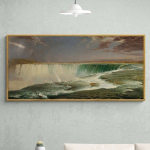 Niagara Falls, 1857 von Frederic Edwin Church Kunstdruck Reproduktion, Niagara Falls, 1857 Wandkunst Leinwanddrucke