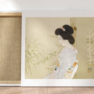Shinsui Ito Ukieyo e Prints  Grassy Place Autumn by Shinsui Ito Ukiyo-e Vintage Poster, Japanese Woodblock Painting, Japan Prints
