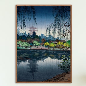 Tsuchiya Koitsu Ukiyo e Prints -  Kofukuji Temple in Nara 1937 by Tsuchiya Koitsu, Japanese modern Ukiyo e prints ,Japanese Woodblock Prints