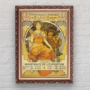 Alphonse Mucha Art Nouveau Print - by Alphonse Mucha Print Art Nouveau Poster, Alphonse Prints, Mucha Poster