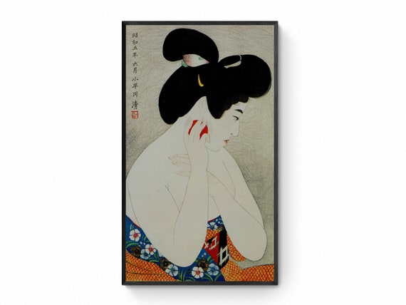 日本のヴィンテージ浮世絵 - 現代の女性の作法 - 小早川清による 日本のヴィンテージ浮世絵 - 現代の女性の作法 - 小早川清による