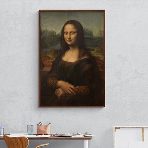 Leinwanddruck Monalisa Gemälde Leonardo Da Vinci Leinwanddruck Reproduktion Klassische Kunst Leinwand La Giaconda Druck Renaissance Leinwanddruck