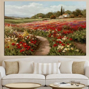 Claude Monet Art Prints - Poplars Poppy Fields Print by Claude Monet, Claude Monet Canvas Print, Claude Monet Poster, Claude Monet Print