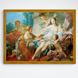 La toilette de Vénus Par François Boucher Reproduction d&#39;art, The Toilet of Venus by François Boucher Canvas Art Print Canvas Wall Art