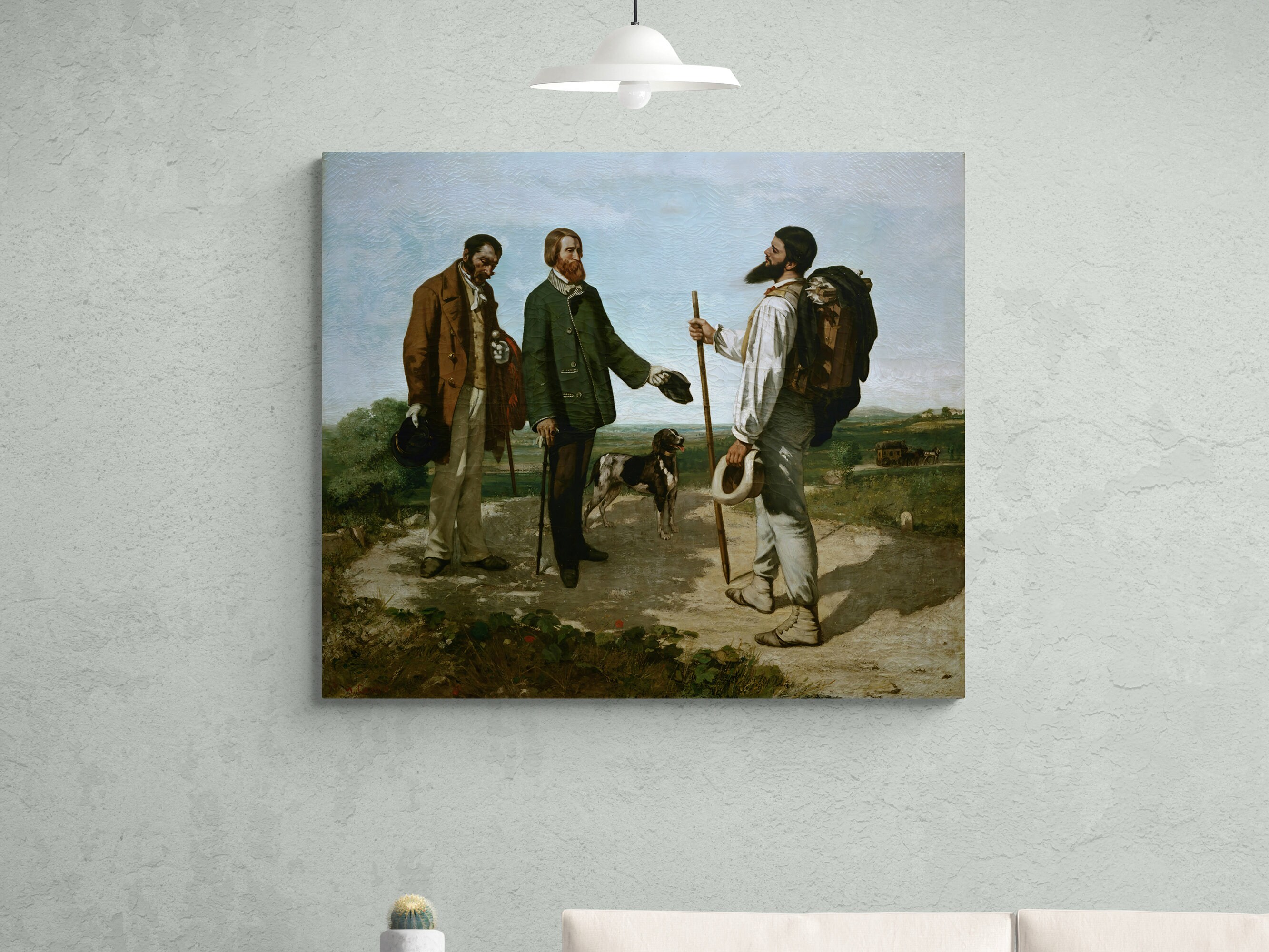 Bonjour Monsieur Courbet Par Gustave Courbet Reproduction D'art