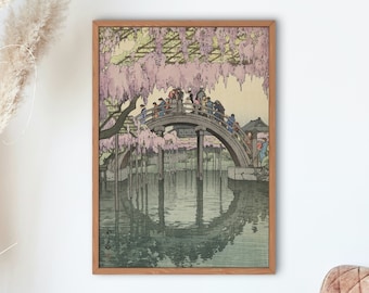 吉田博 日本の木版画：春の温泉ジクレーアート - Etsy 日本