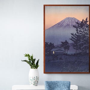 Kawase Hasui Prints Lake Yamanakako by Kawase Hasui Hasui Woodblock Japan Print Hasui Kawase, Japan Woodblock Print