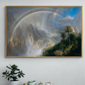 Regenzeit in den Tropen, 1866 von Frederic Edwin Church Kunstdruck Reproduktion, Regenzeit in den Tropen, Kunst auf Leinwand