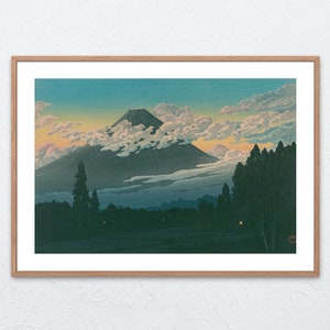 Kawase Hasui Prints Susono City Nearby 1930 by Kawase Hasui Hasui Kawase Art Print, Japan Print Hasui Kawase, Japan Woodblock Print