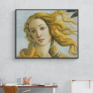 Sandro Botticelli Art Print - The Birth of Venus (Detail), Botticelli Poster, Botticelli Wall Art, Renaissance Prints, Museum Exhibition Art