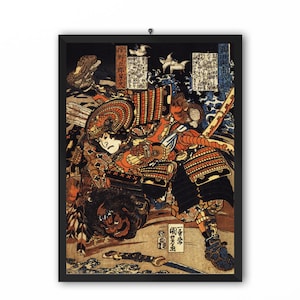 Ukiyoe by Utagawa Kuniyoshi - Samurai Japan Poster Woodblock Japan prints, ukiyo e prints, ukiyo e prints, ukiyo e