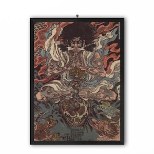 Ukiyoe by Utagawa Kuniyoshi - Samurai Japan Poster Woodblock Japan prints, ukiyo e prints, ukiyo e prints, ukiyo e