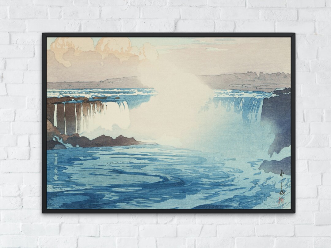 Yoshida Hiroshi Niagara Falls 1925 Prints By Yoshida Hiroshi Woodblock Yoshida Hiroshi Niagara Falls 1925 Prints By Yoshida Hiroshi Woodblock