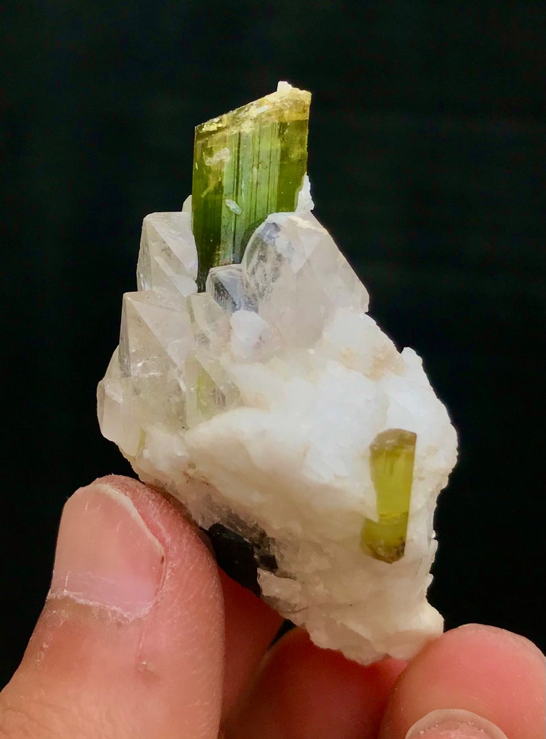 194 Carats Top Quality Rare Shape Complete Damage Free Open Green Color Tourmaline Specimen