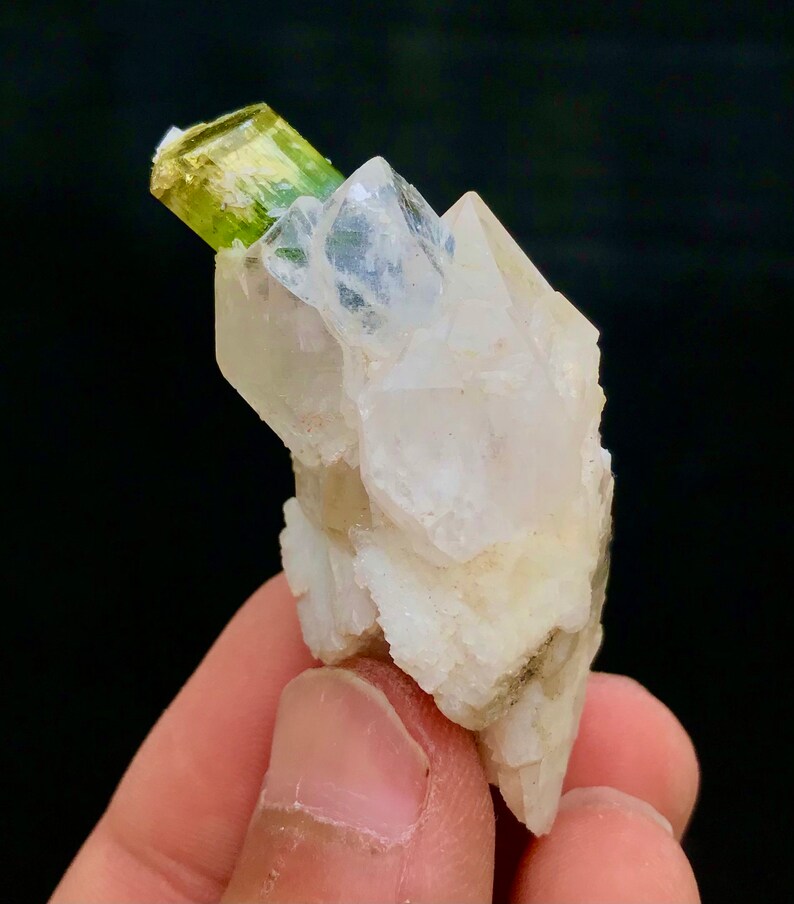 194 Carats Top Quality Rare Shape Complete Damage Free Open Green Color Tourmaline Specimen