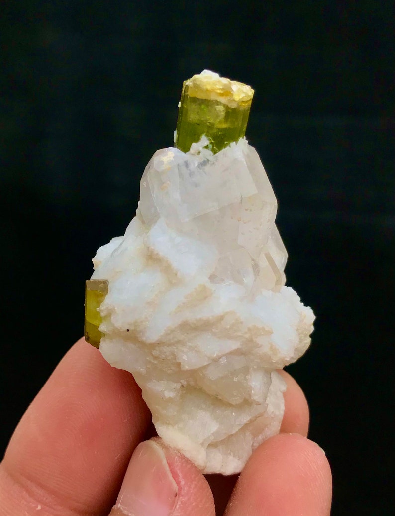 194 Carats Top Quality Rare Shape Complete Damage Free Open Green Color Tourmaline Specimen