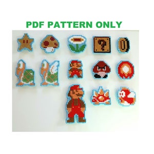 Super Mario Bros cross stitch PATTERN