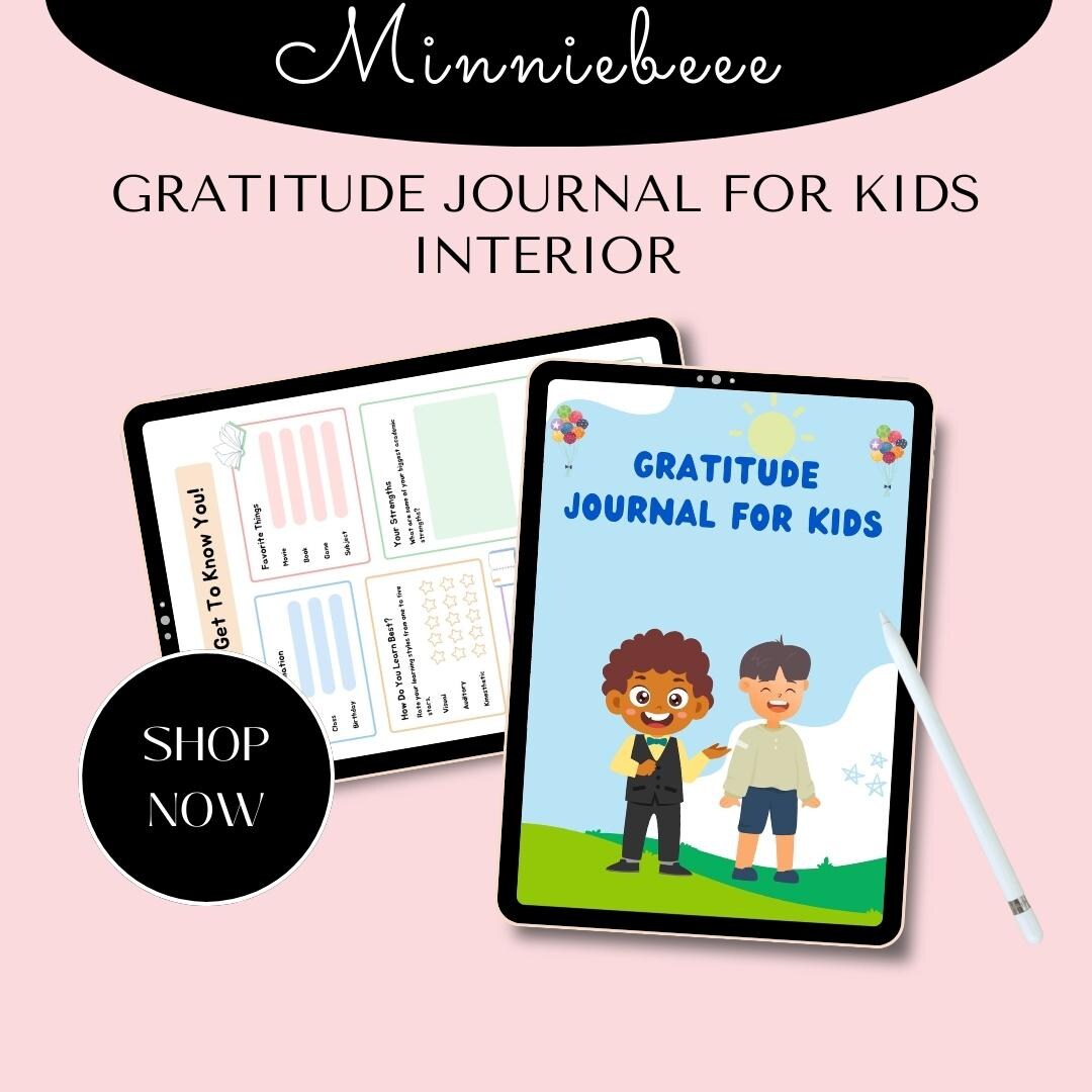 Gratitude Journal for Kids KDP Interior | Daily Gratitude Journal for ...