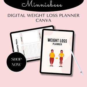 Digital Weight Loss Journal, Digital Planner, iPad Planner, GoodNotes Planner ,Fitness Planner, Workout Planner, Meal Planner, Weight Track