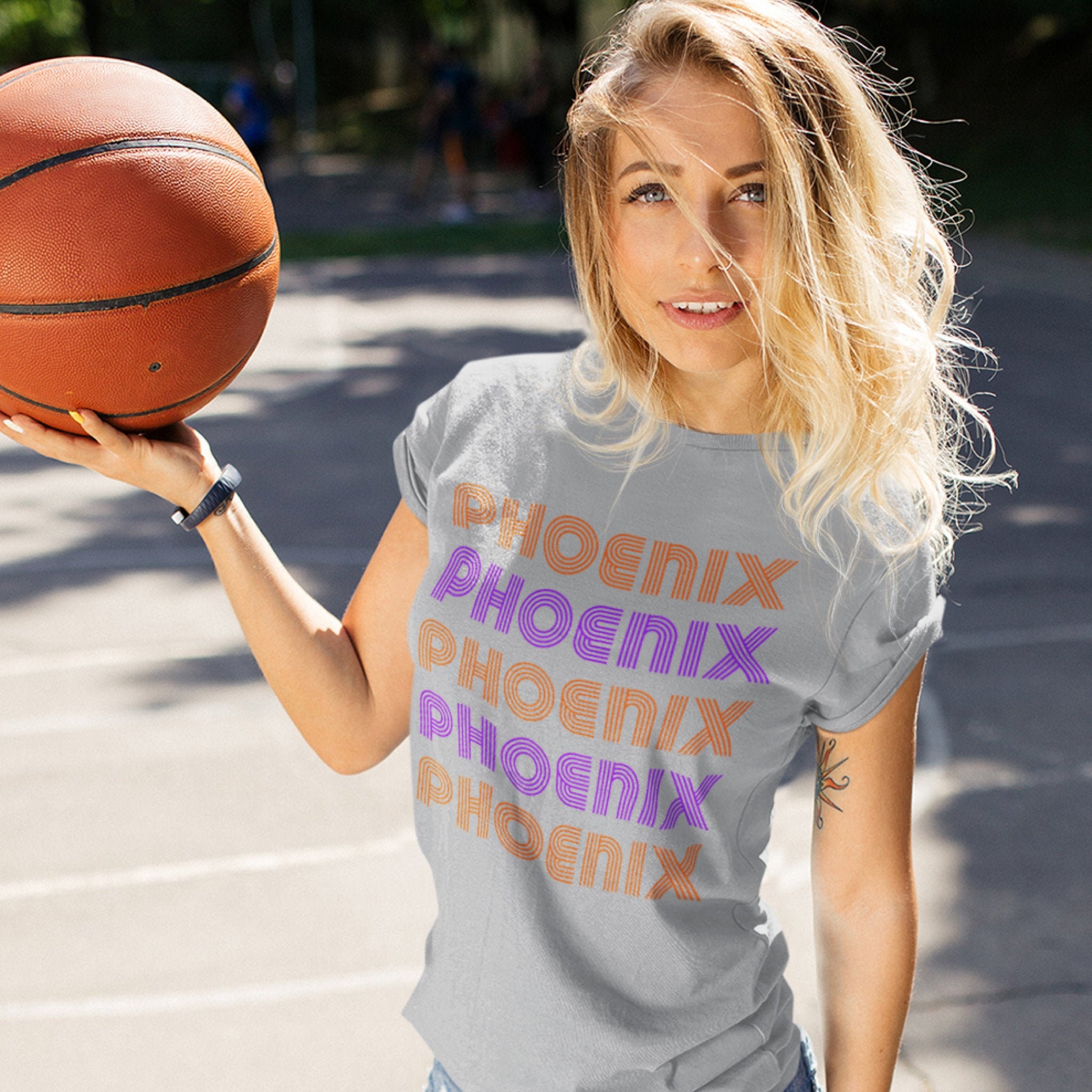 Neon Phoenix Suns NBA Finals Rally the Valley Shirt Purple -  Denmark