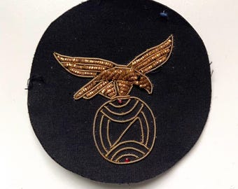 1980’s Gold Eagle on Globe Badge/Flying Eagle On Globe Badge