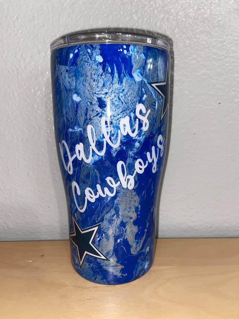 Custom dallas cowboys NFL tumbler Etsy