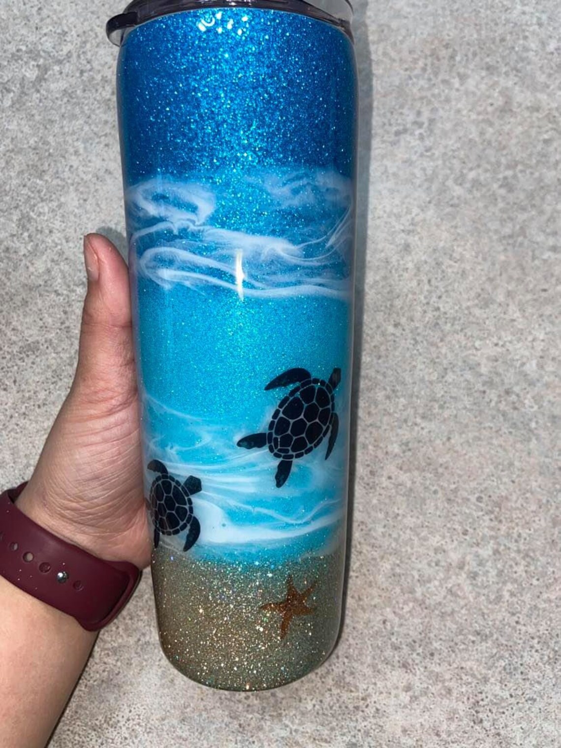 Custom family sea turtles tumbler Etsy