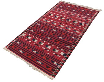 Mazari Geometric Wool Kilim