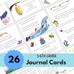 Tarjetas de diario de la naturaleza para niños, imprimibles, estudio de la naturaleza, actividades al aire libre de Charlotte Mason, descarga instantánea