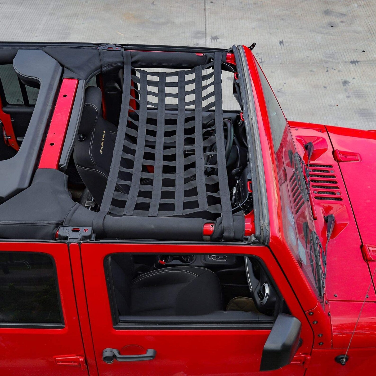 Jeep Wrangler 19872021 Mesh Cargo Net Auto Top Roof Net Etsy