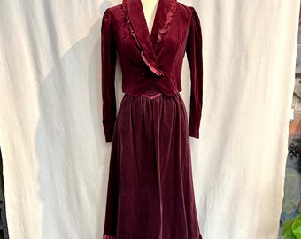 Vintage 1970er Jahre Rock Set von Gunne Sax: Cottagecore XS/S